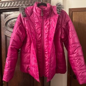 Ariat Fuchsia Pink Puffer Jacket L Women’s Coat